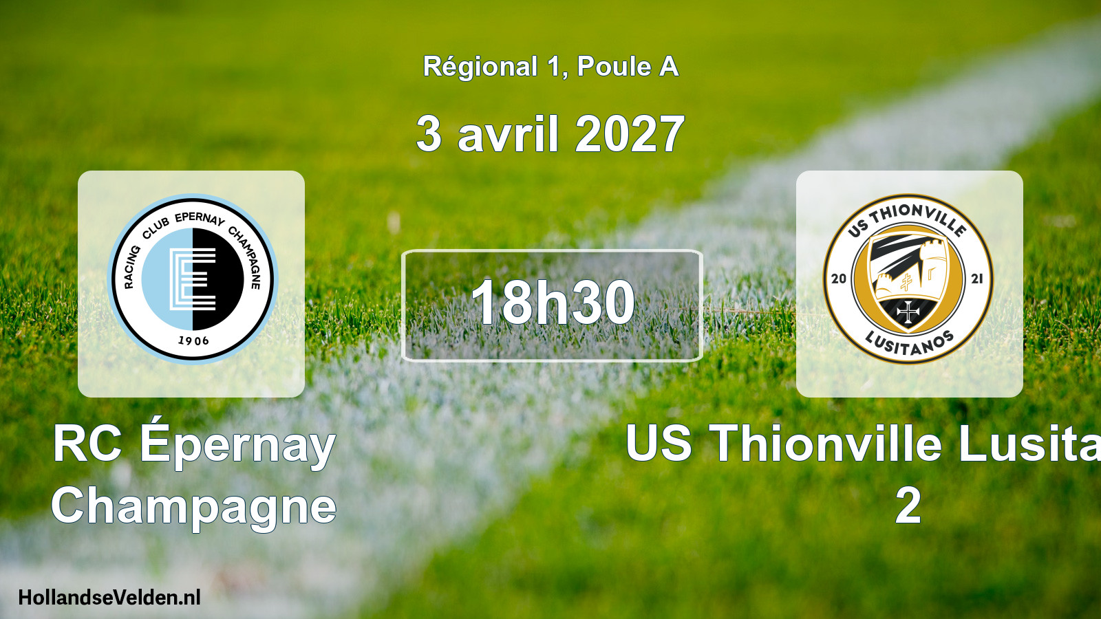 Scheduled Match: RC Épernay Champagne - US Thionville Lusitanos 2 (3 April 2027)