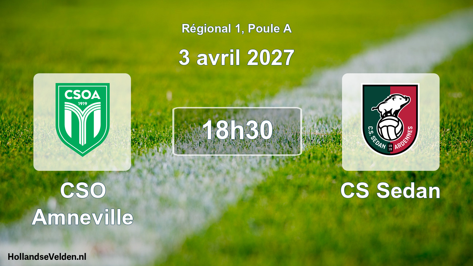Match programmé: CSO Amneville - CS Sedan (3 avril 2027)