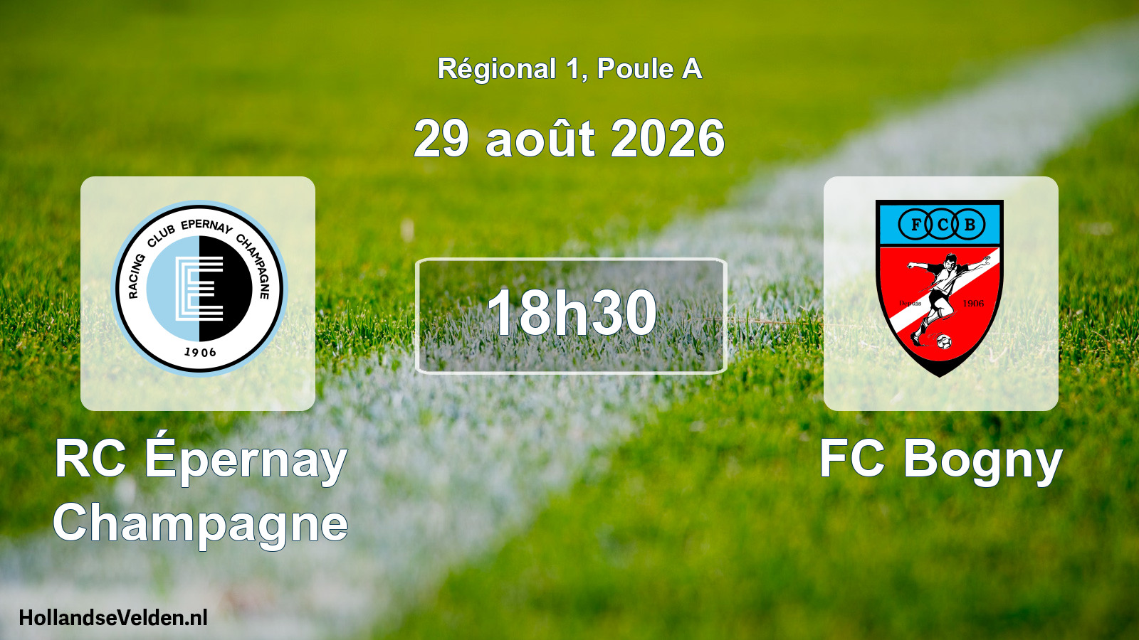 Scheduled Match: RC Épernay Champagne - FC Bogny (29 August 2026)
