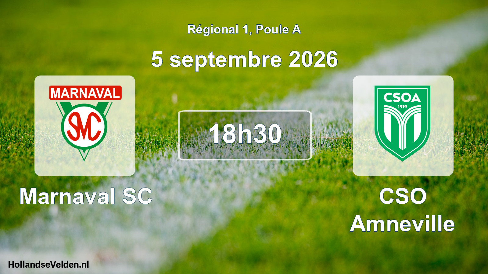 Match programmé: Marnaval SC - CSO Amneville (5 septembre 2026)