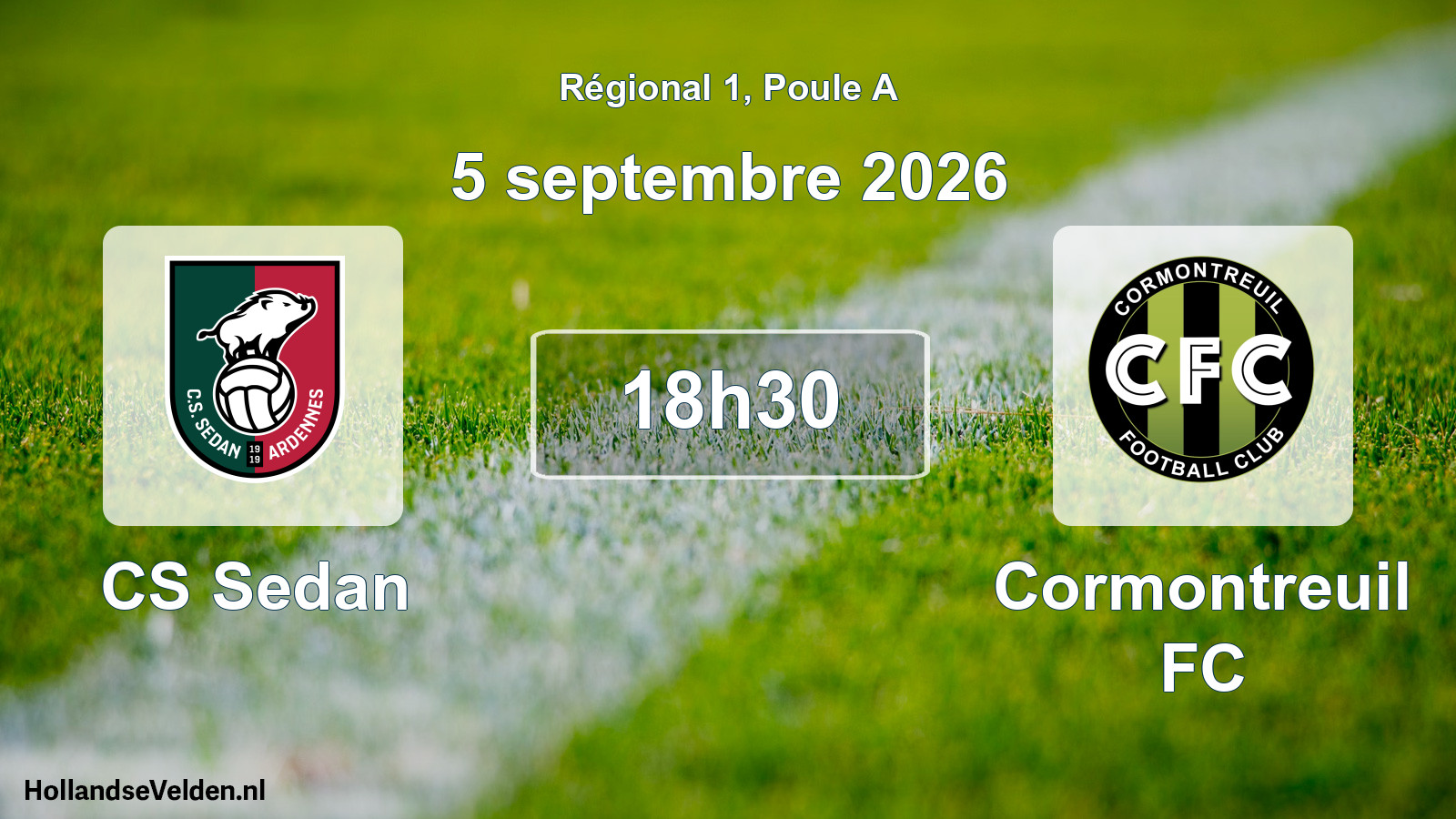 Scheduled Match: CS Sedan - Cormontreuil FC (5 September 2026)