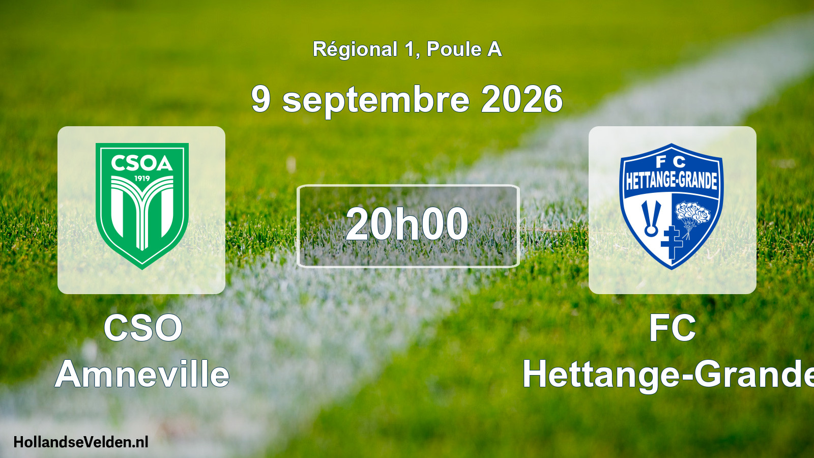 Scheduled Match: CSO Amneville - FC Hettange-Grande (9 September 2026)