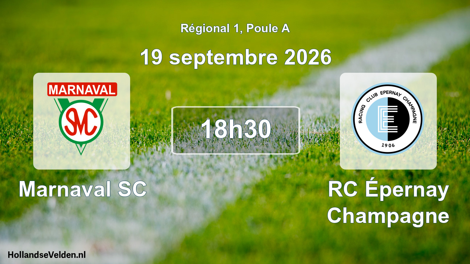 Match programmé: Marnaval SC - RC Épernay Champagne (19 septembre 2026)