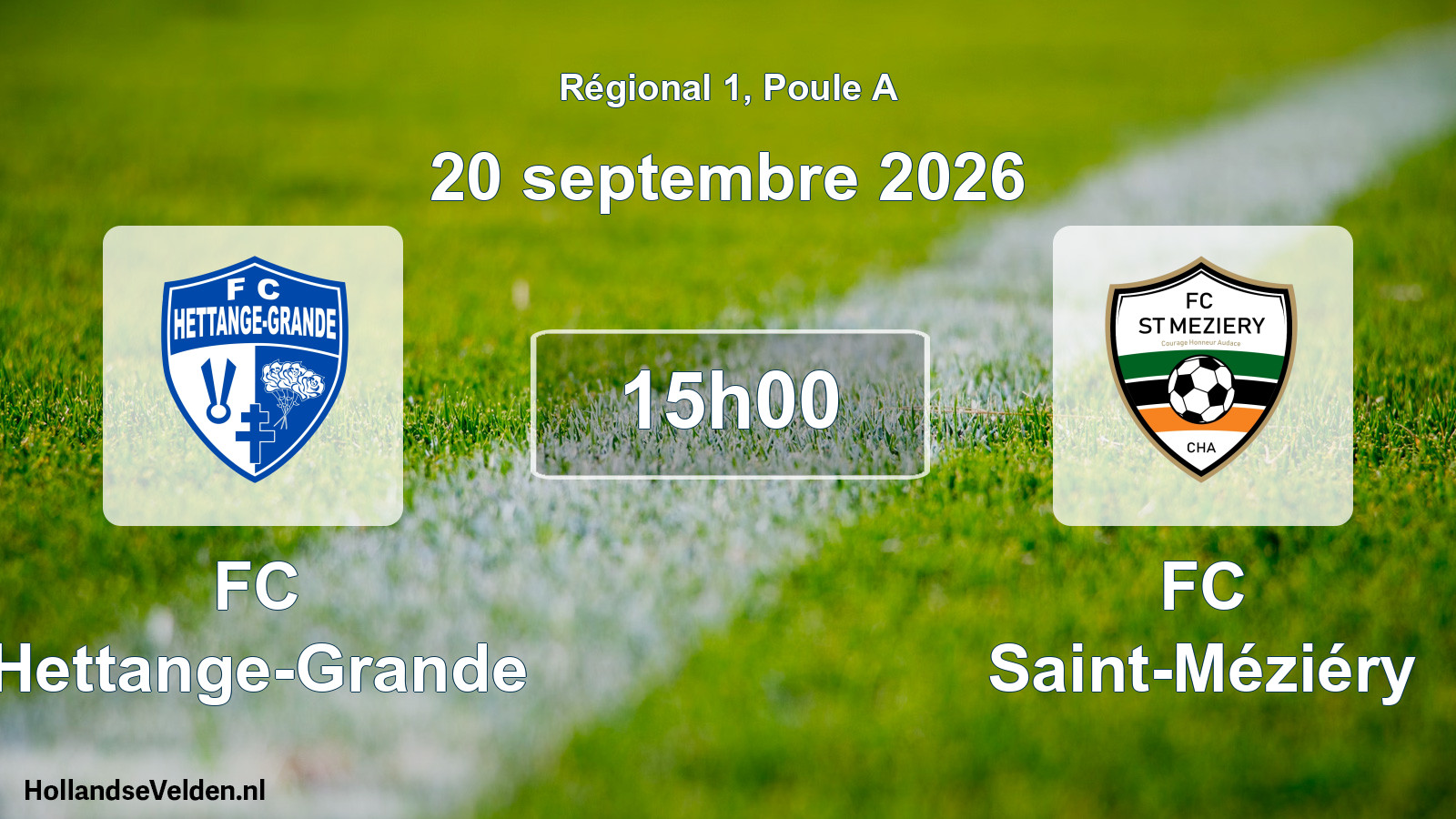 Scheduled Match: FC Hettange-Grande - FC Saint-Méziéry (20 September 2026)