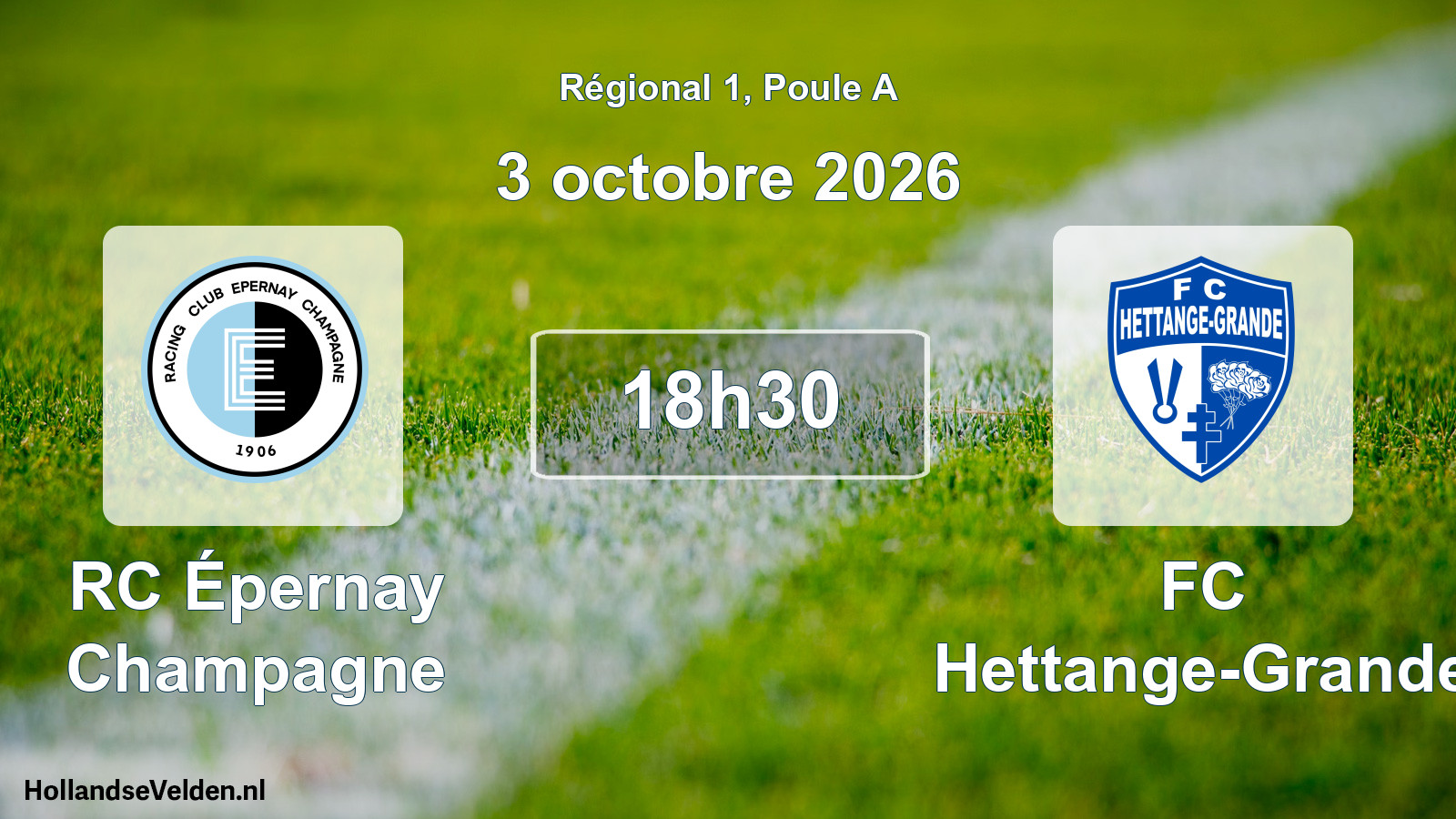 Scheduled Match: RC Épernay Champagne - FC Hettange-Grande (3 October 2026)