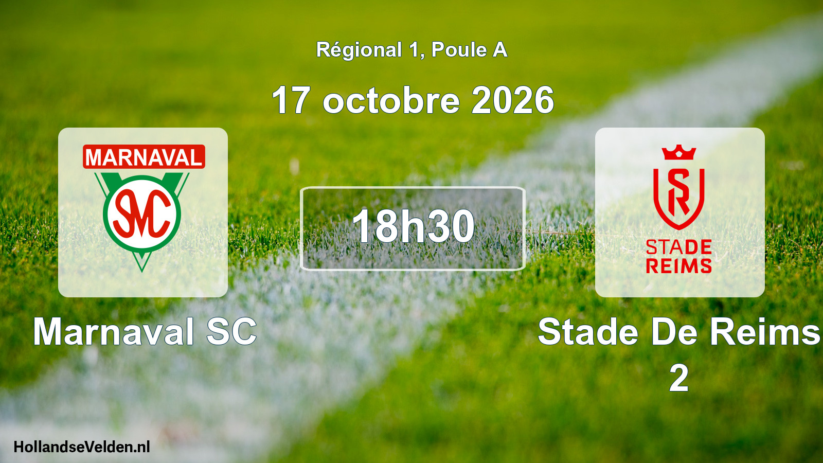 Match programmé: Marnaval SC - Stade De Reims 2 (17 octobre 2026)