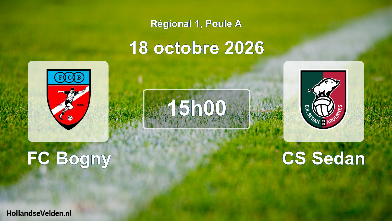 Scheduled Match: FC Bogny - CS Sedan (18 October 2026)