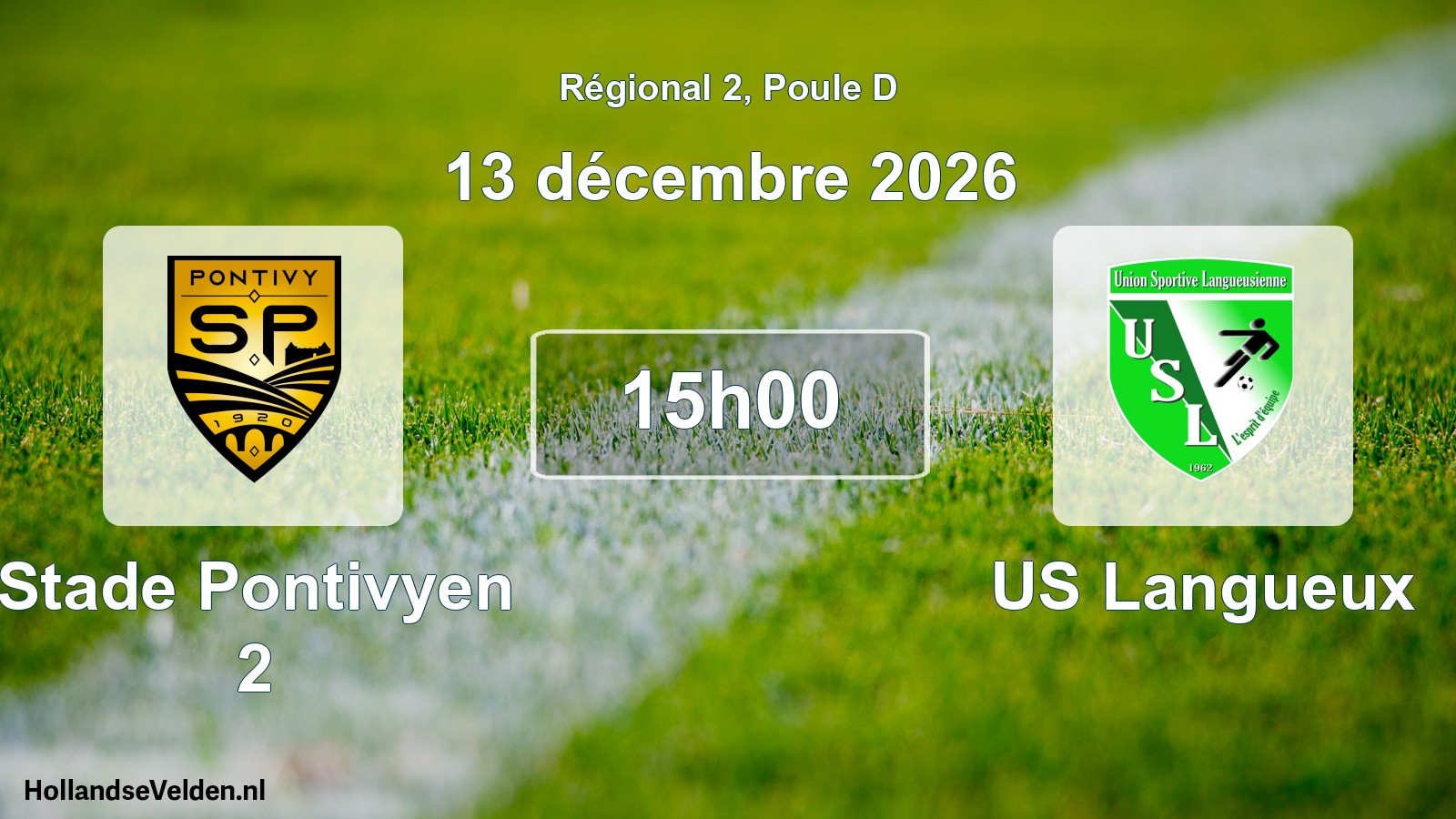 Scheduled Match: Stade Pontivyen 2 - US Langueux (13 December 2026)