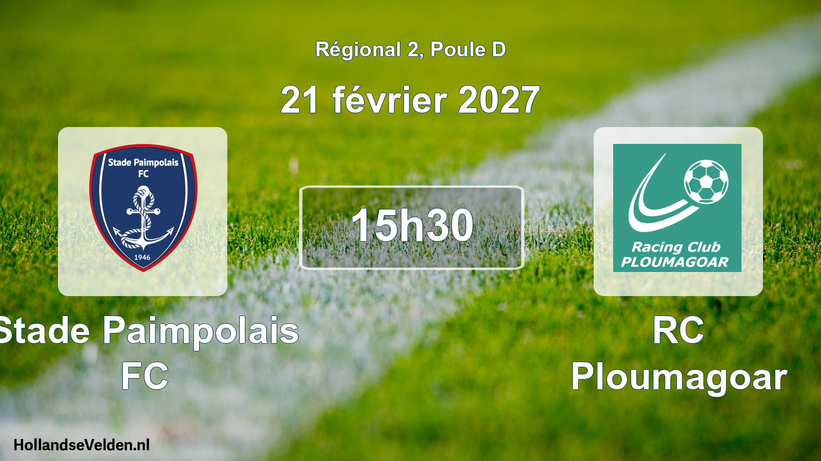 Match programmé: Stade Paimpolais FC - RC Ploumagoar (21 février 2027)