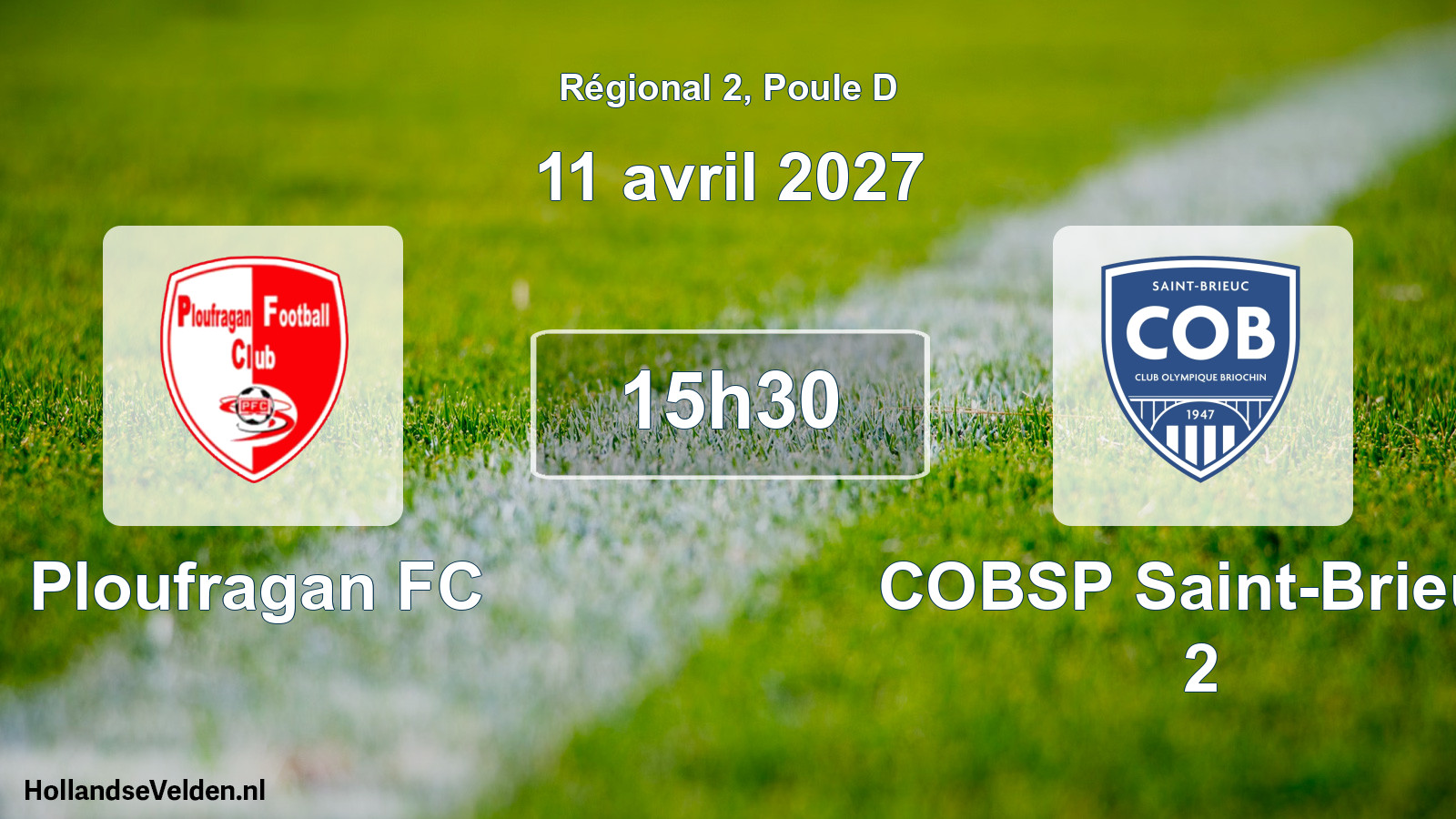 Scheduled Match: Ploufragan FC - COBSP Saint-Brieuc 2 (11 April 2027)