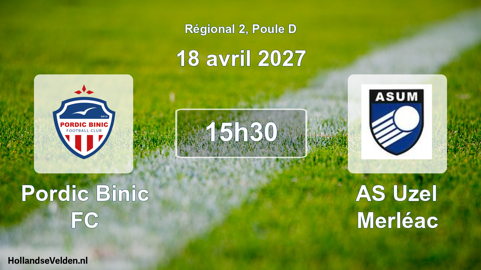 Scheduled Match: Pordic Binic FC - AS Uzel Merléac (18 April 2027)