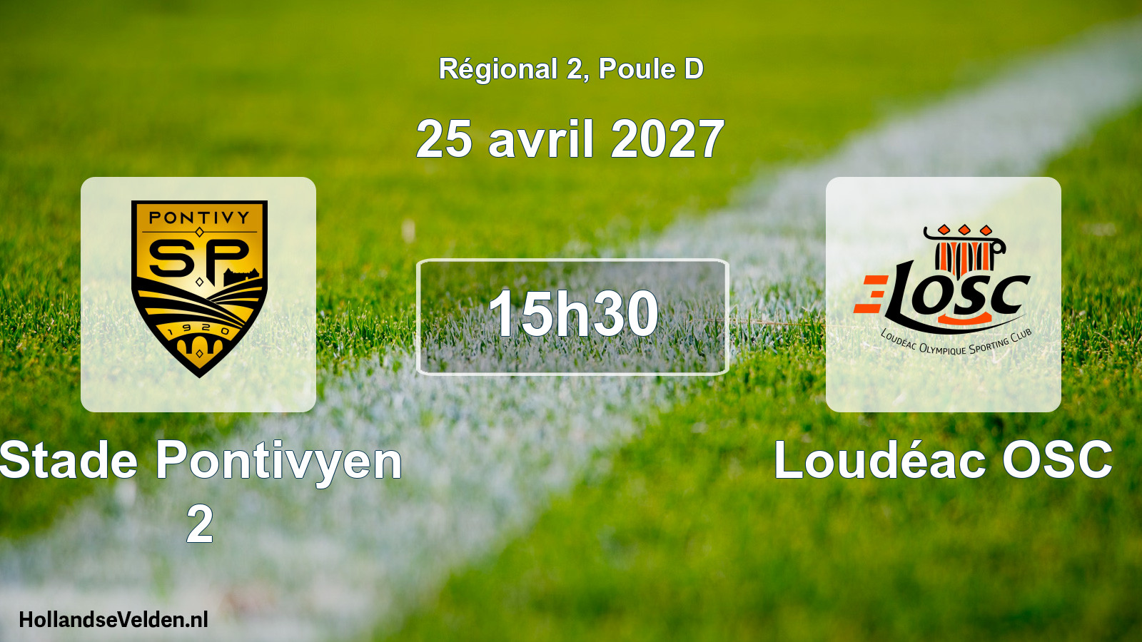 Scheduled Match: Stade Pontivyen 2 - Loudéac OSC (25 April 2027)