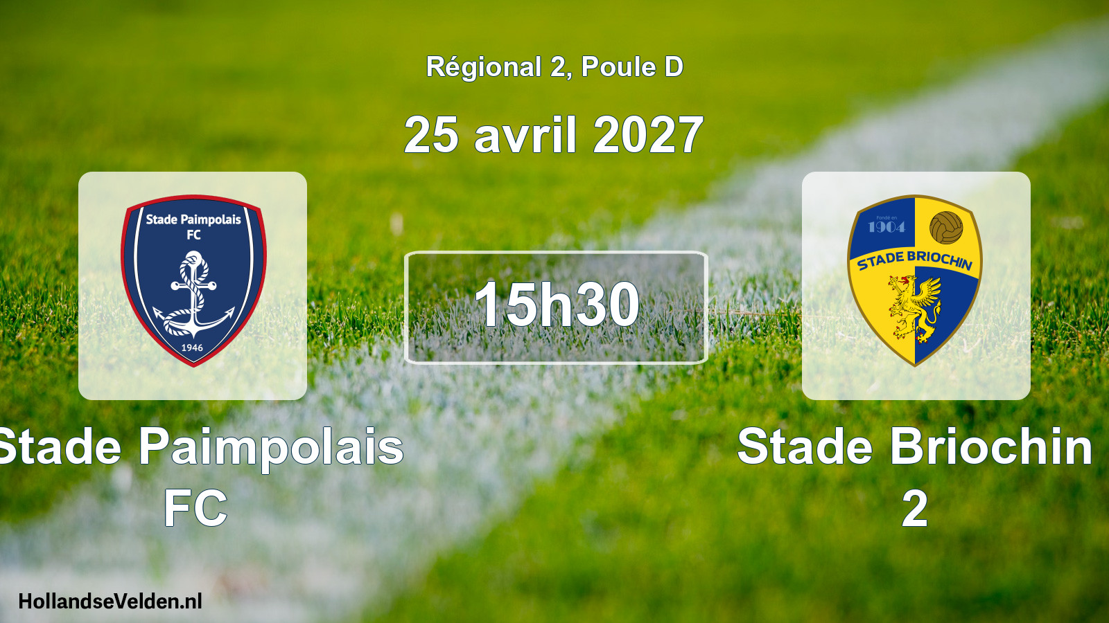Scheduled Match: Stade Paimpolais FC - Stade Briochin 2 (25 April 2027)