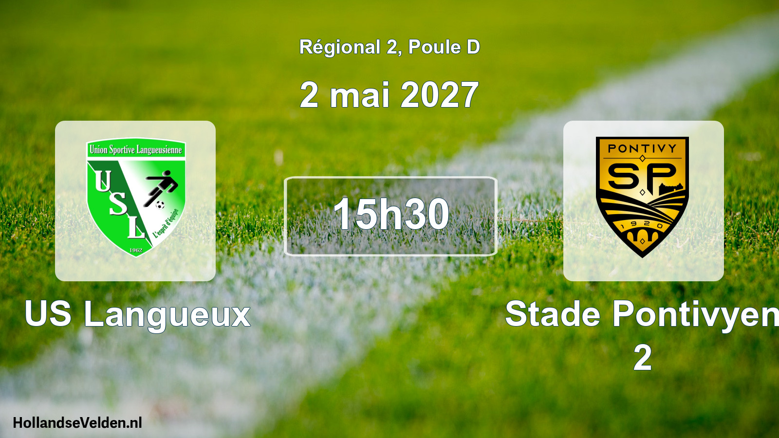Match programmé: US Langueux - Stade Pontivyen 2 (2 mai 2027)