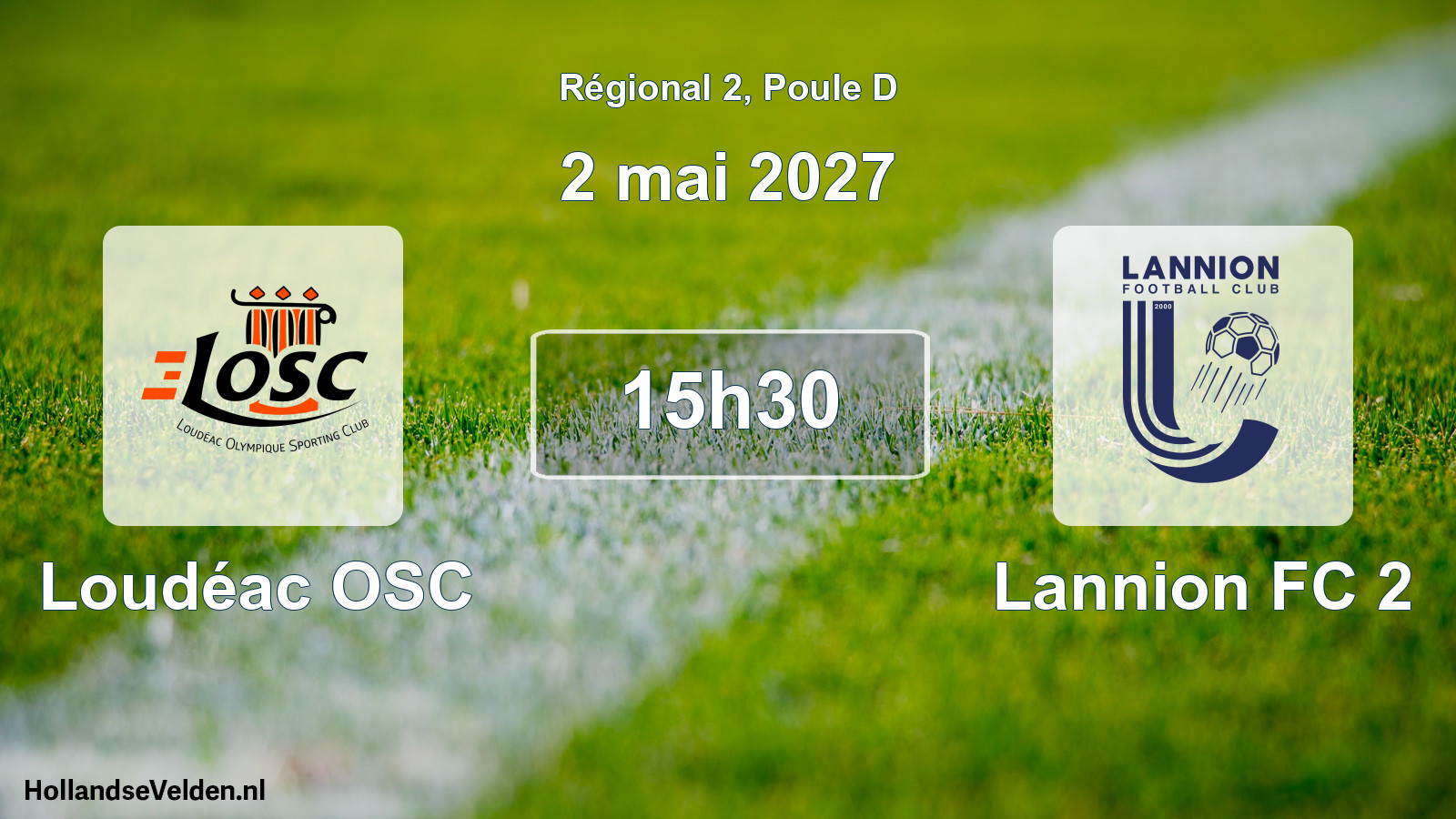Match programmé: Loudéac OSC - Lannion FC 2 (2 mai 2027)