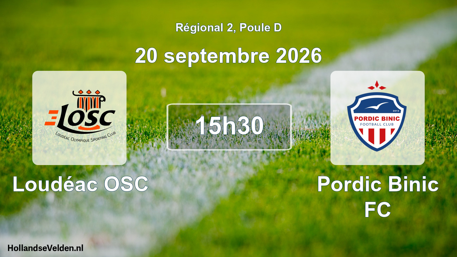Scheduled Match: Loudéac OSC - Pordic Binic FC (20 September 2026)