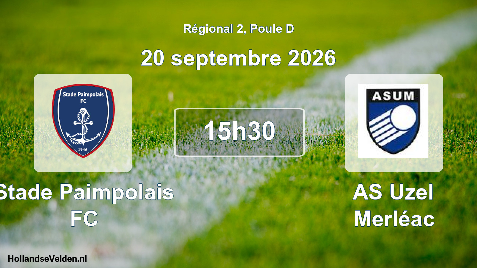 Scheduled Match: Stade Paimpolais FC - AS Uzel Merléac (20 September 2026)