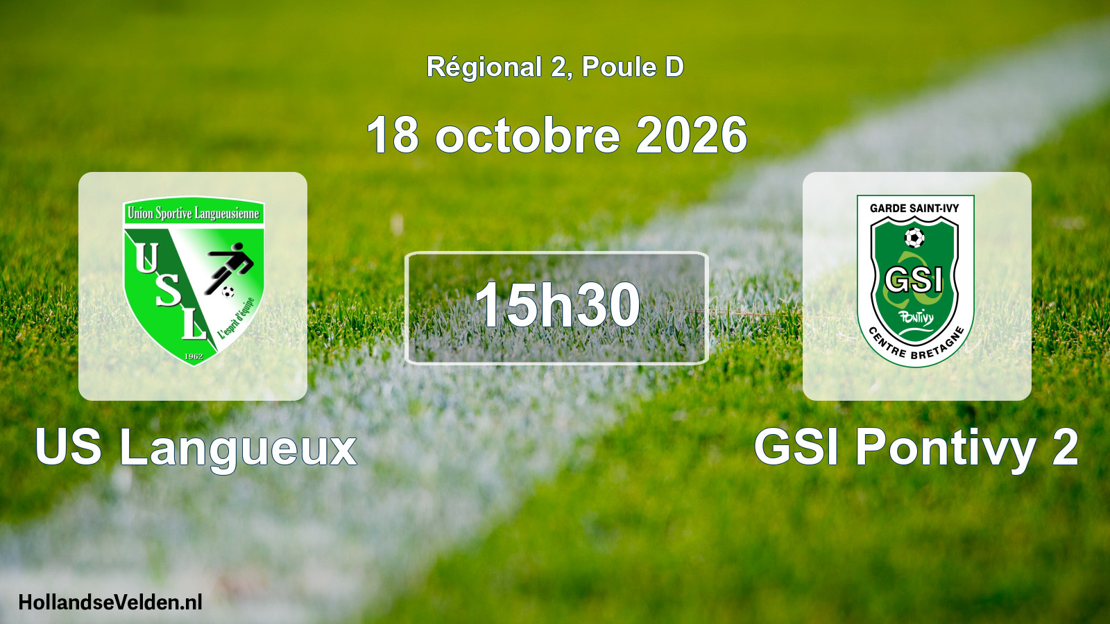 Scheduled Match: US Langueux - GSI Pontivy 2 (18 October 2026)