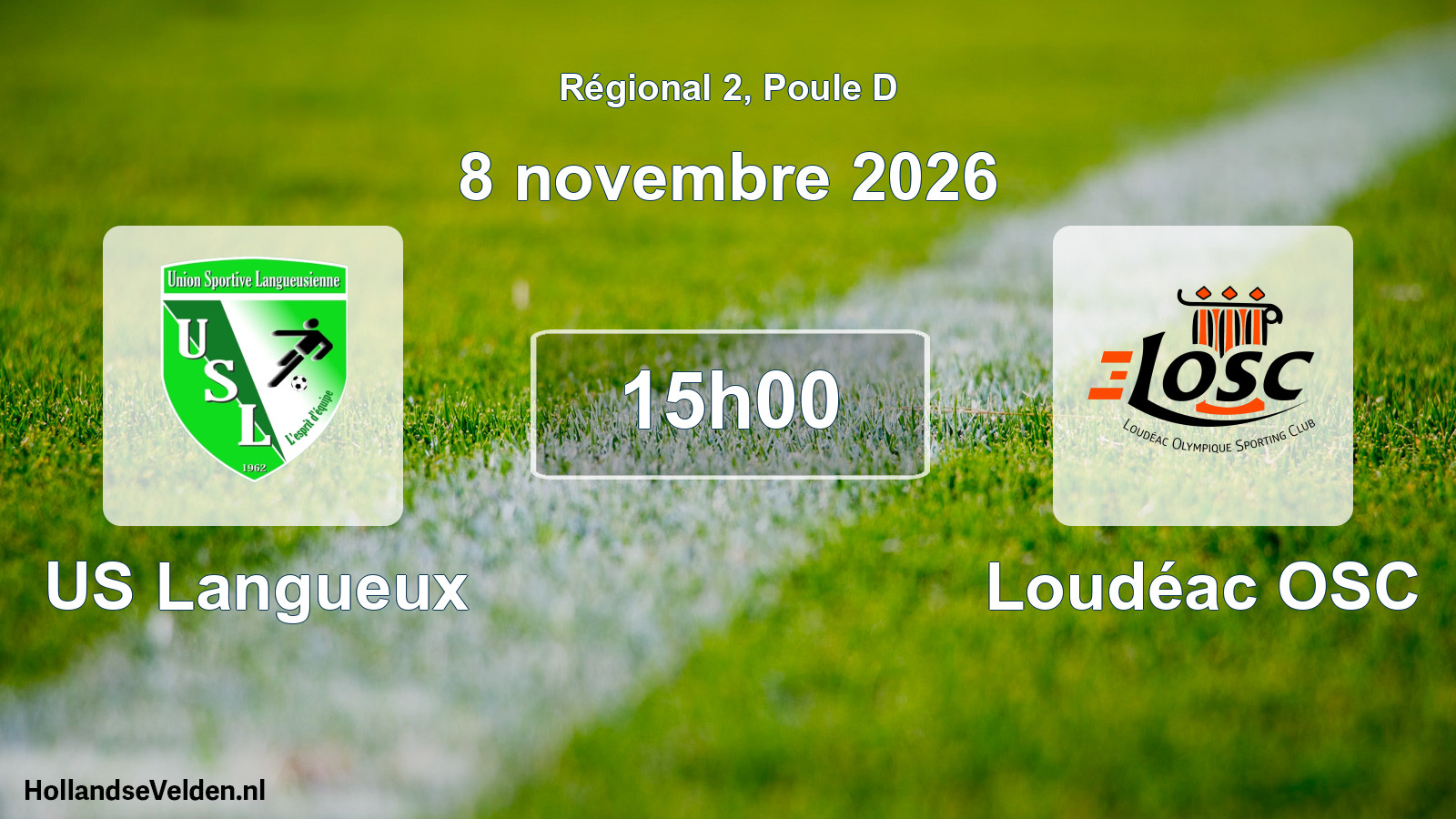 Match programmé: US Langueux - Loudéac OSC (8 novembre 2026)