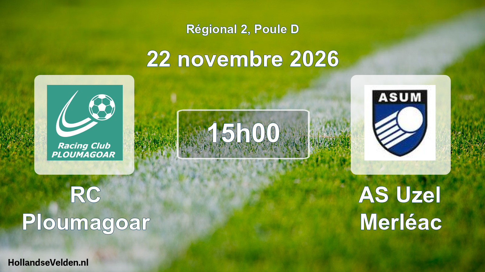 Scheduled Match: RC Ploumagoar - AS Uzel Merléac (22 November 2026)