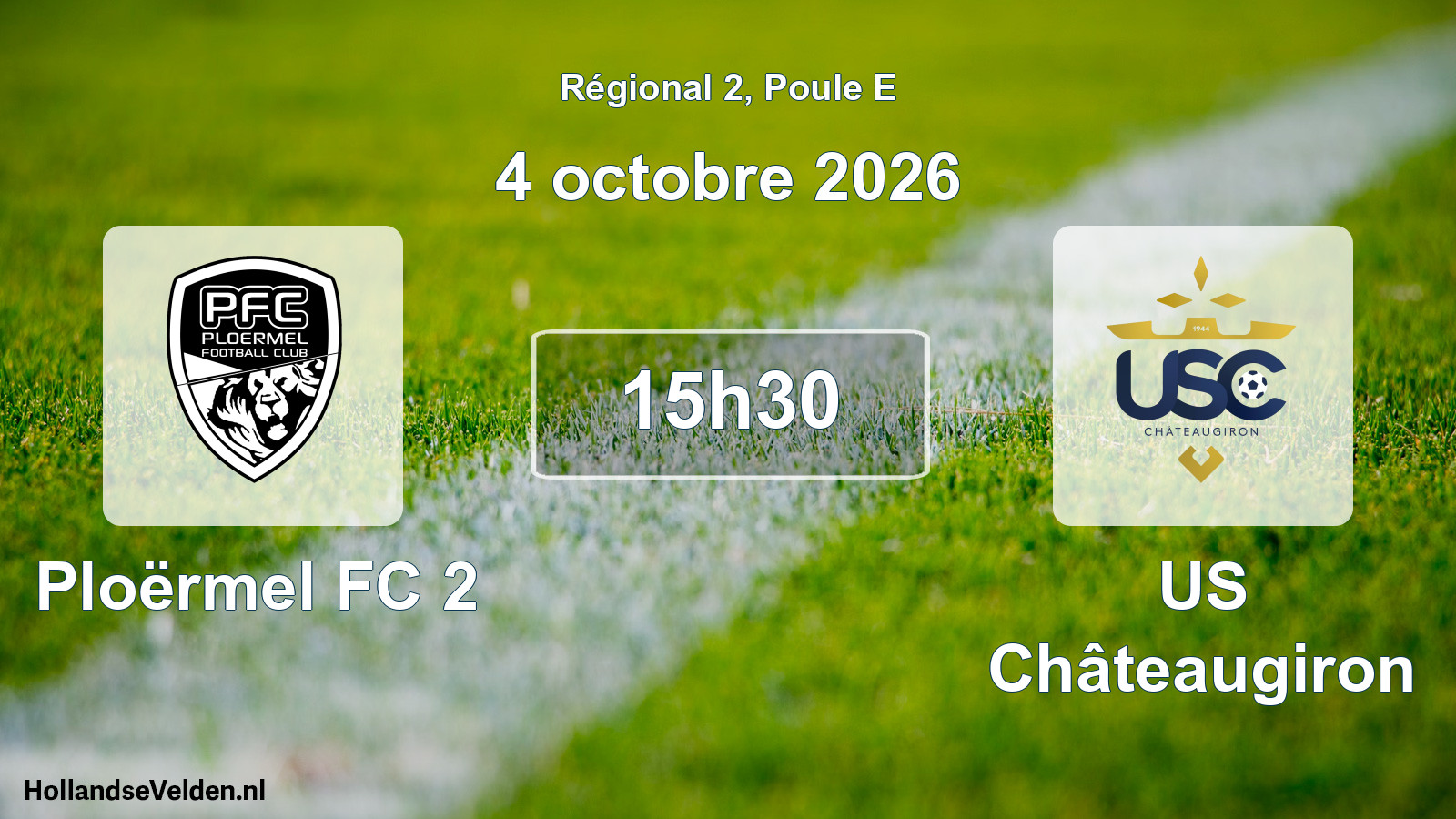 Scheduled Match: Ploërmel FC 2 - US Châteaugiron (4 October 2026)