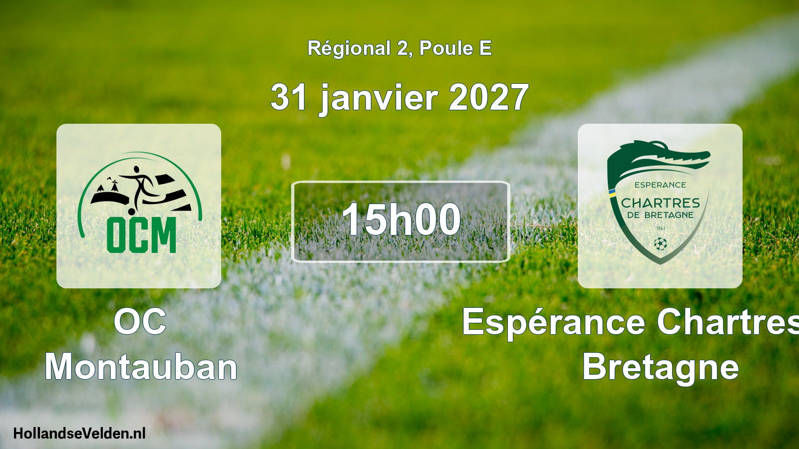 Scheduled Match: OC Montauban - Espérance Chartres de Bretagne (31 January 2027)