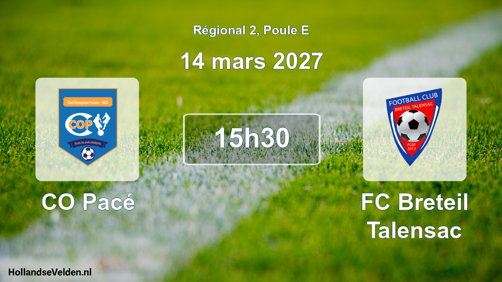 Scheduled Match: CO Pacé - FC Breteil Talensac (14 March 2027)