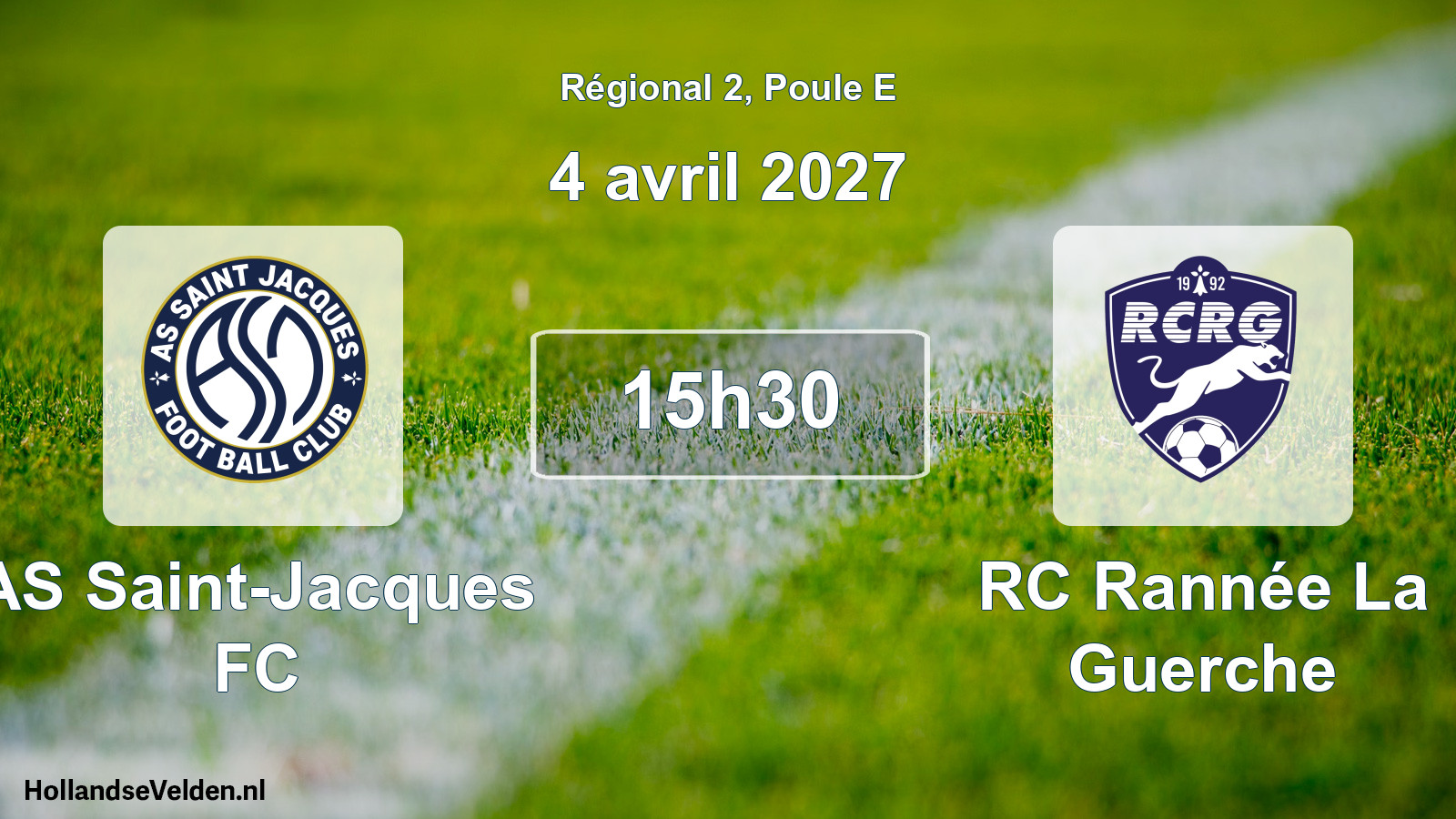 Scheduled Match: AS Saint-Jacques FC - RC Rannée La Guerche (4 April 2027)