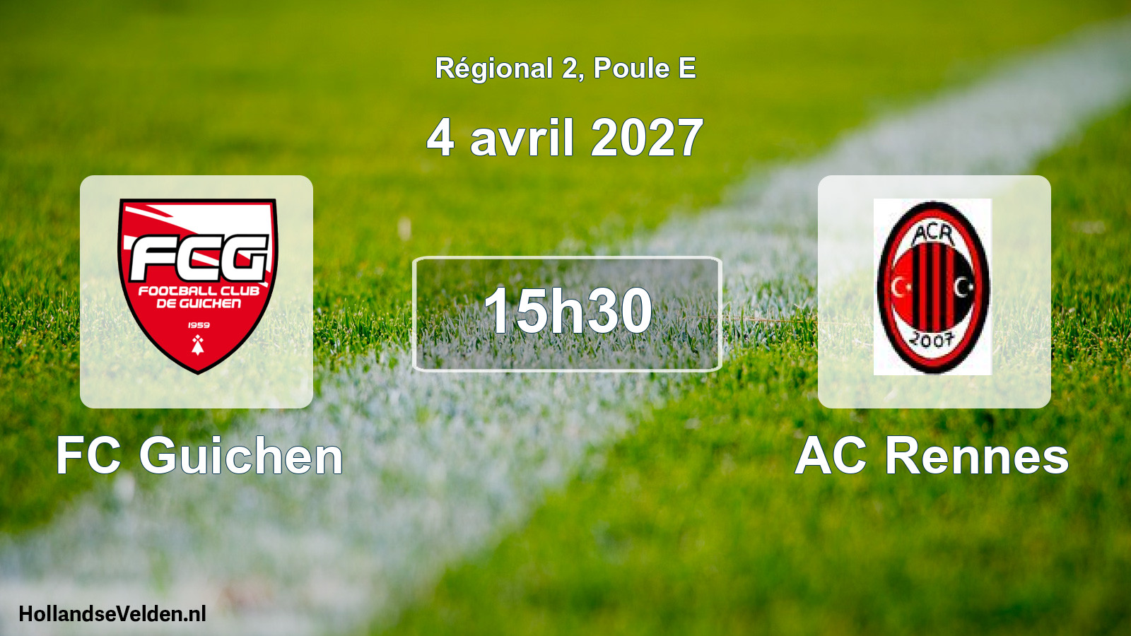 Scheduled Match: FC Guichen - AC Rennes (4 April 2027)