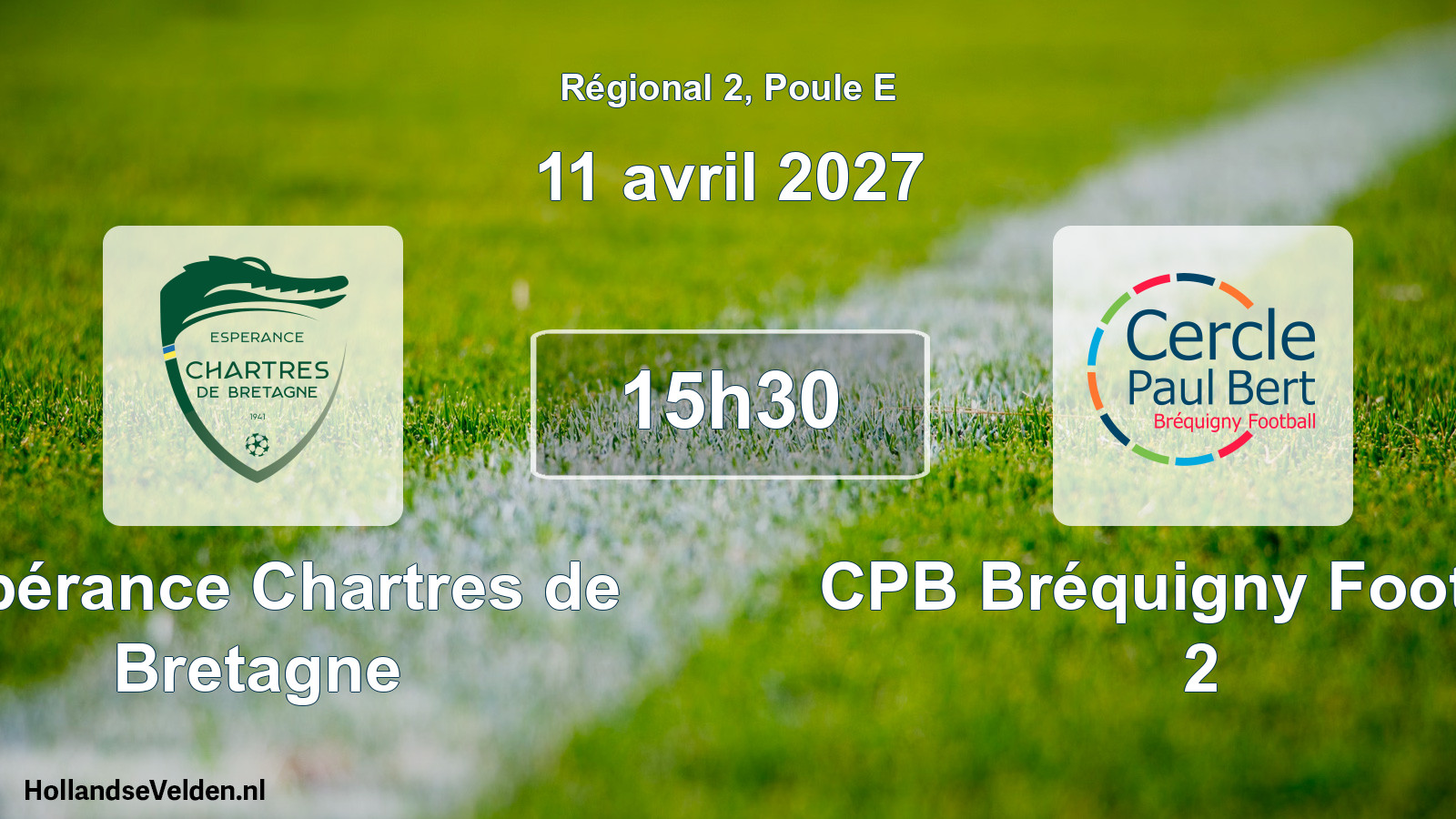 Scheduled Match: Espérance Chartres de Bretagne - CPB Bréquigny Football 2 (11 April 2027)