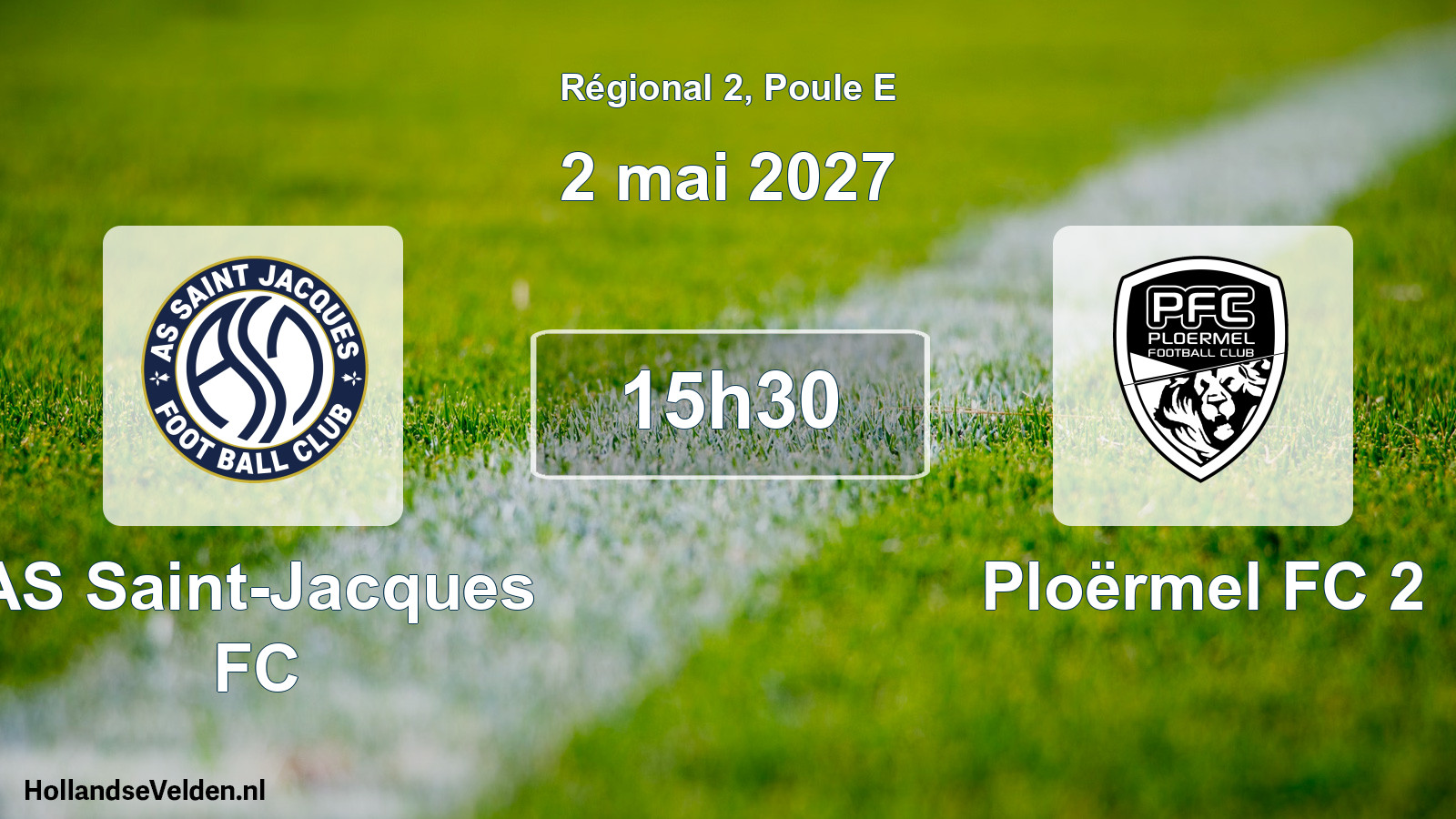 Match programmé: AS Saint-Jacques FC - Ploërmel FC 2 (2 mai 2027)