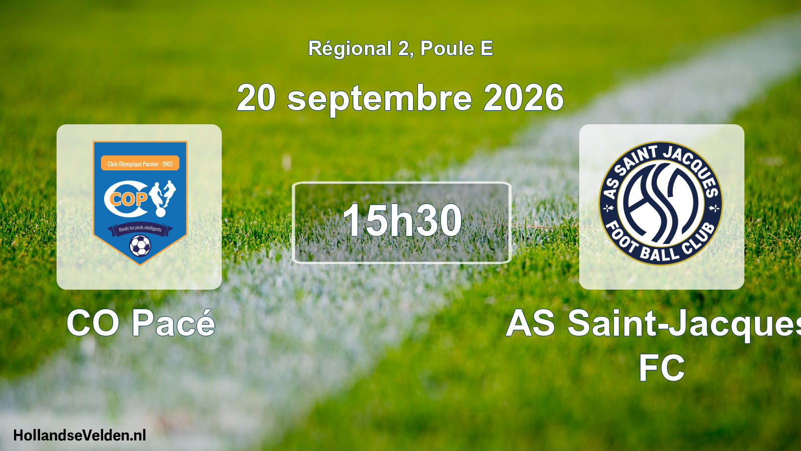 Scheduled Match: CO Pacé - AS Saint-Jacques FC (20 September 2026)