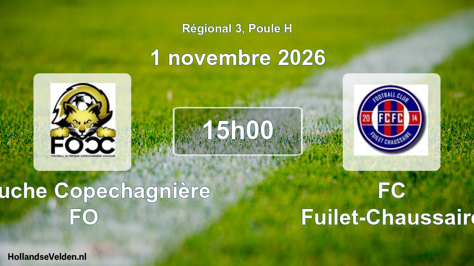 Scheduled Match: Chauche Copechagnière FO - FC Fuilet-Chaussaire (1 November 2026)