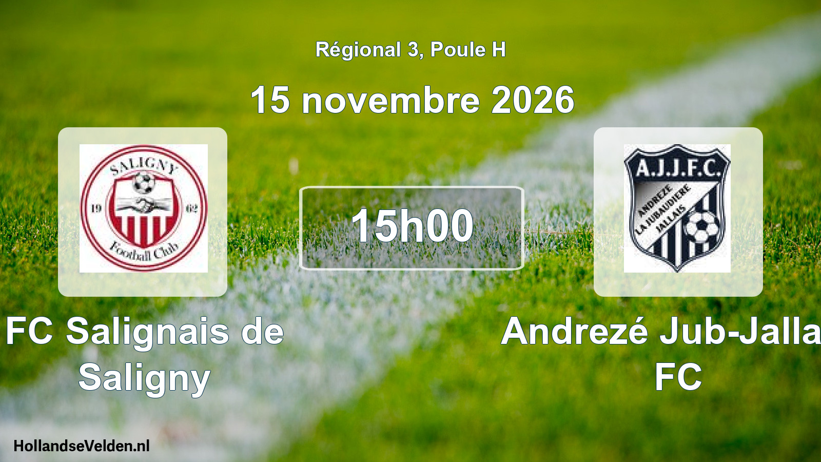 Scheduled Match: FC Salignais de Saligny - Andrezé Jub-Jallais FC (15 November 2026)