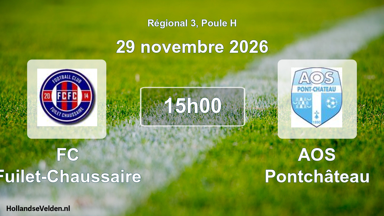 Scheduled Match: FC Fuilet-Chaussaire - AOS Pontchâteau (29 November 2026)
