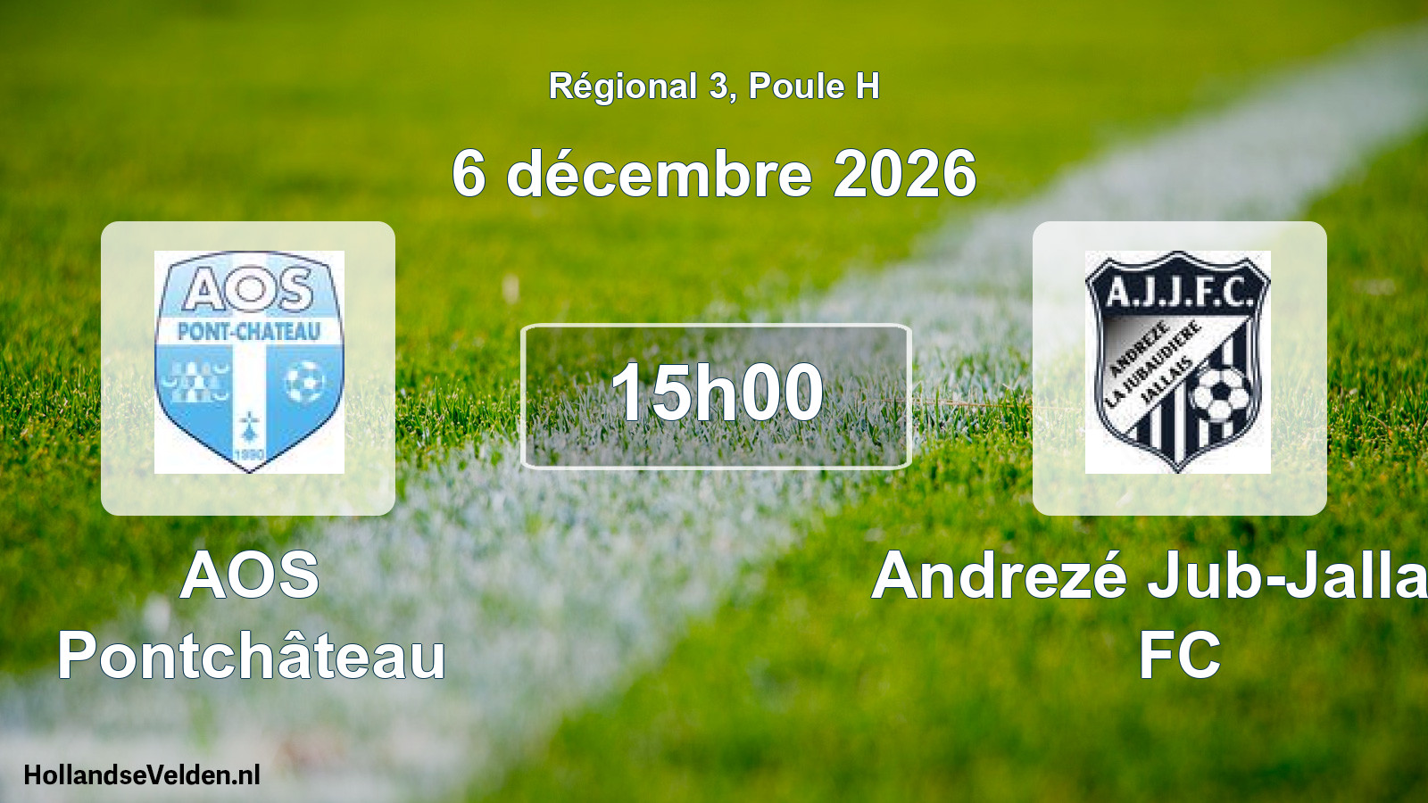 Scheduled Match: AOS Pontchâteau - Andrezé Jub-Jallais FC (6 December 2026)