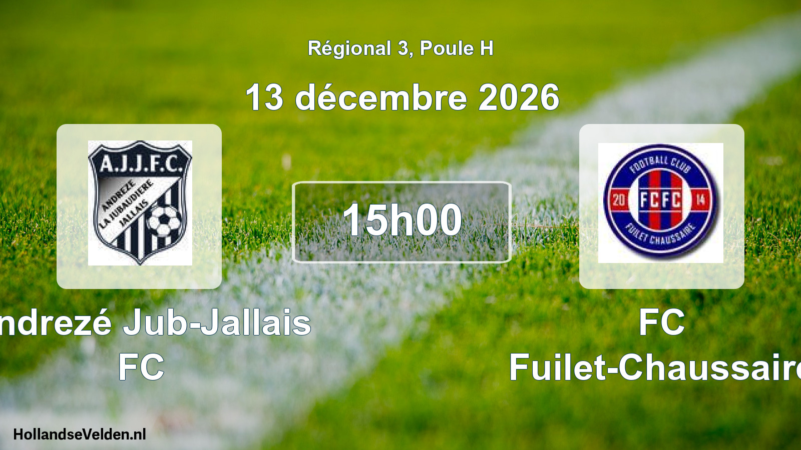 Scheduled Match: Andrezé Jub-Jallais FC - FC Fuilet-Chaussaire (13 December 2026)