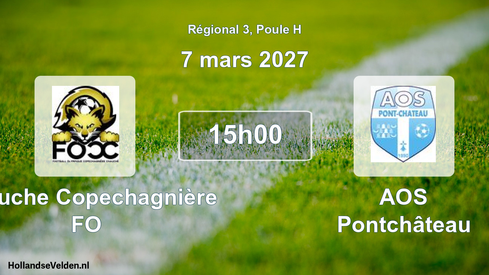 Scheduled Match: Chauche Copechagnière FO - AOS Pontchâteau (7 March 2027)