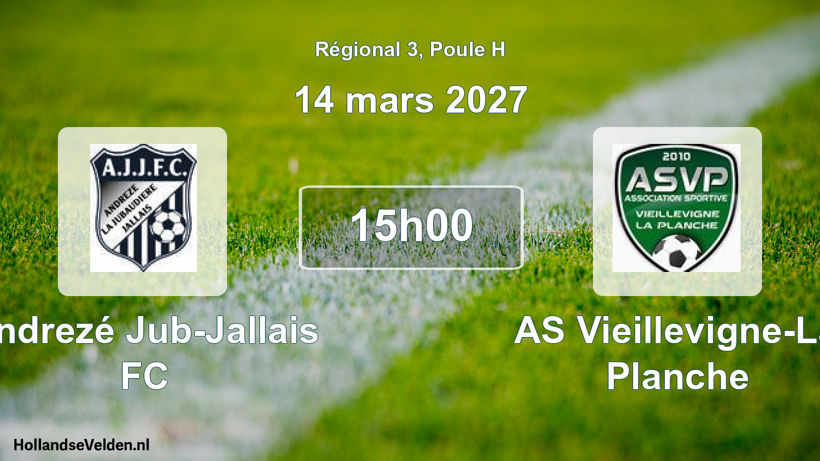 Scheduled Match: Andrezé Jub-Jallais FC - AS Vieillevigne-La Planche (14 March 2027)