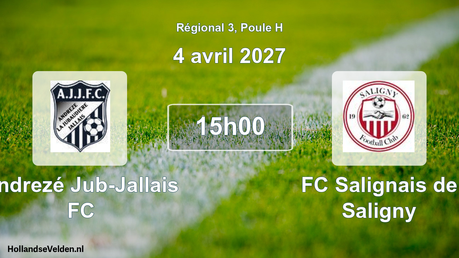 Scheduled Match: Andrezé Jub-Jallais FC - FC Salignais de Saligny (4 April 2027)