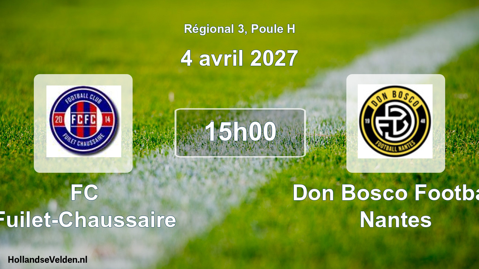 Scheduled Match: FC Fuilet-Chaussaire - Don Bosco Football Nantes (4 April 2027)