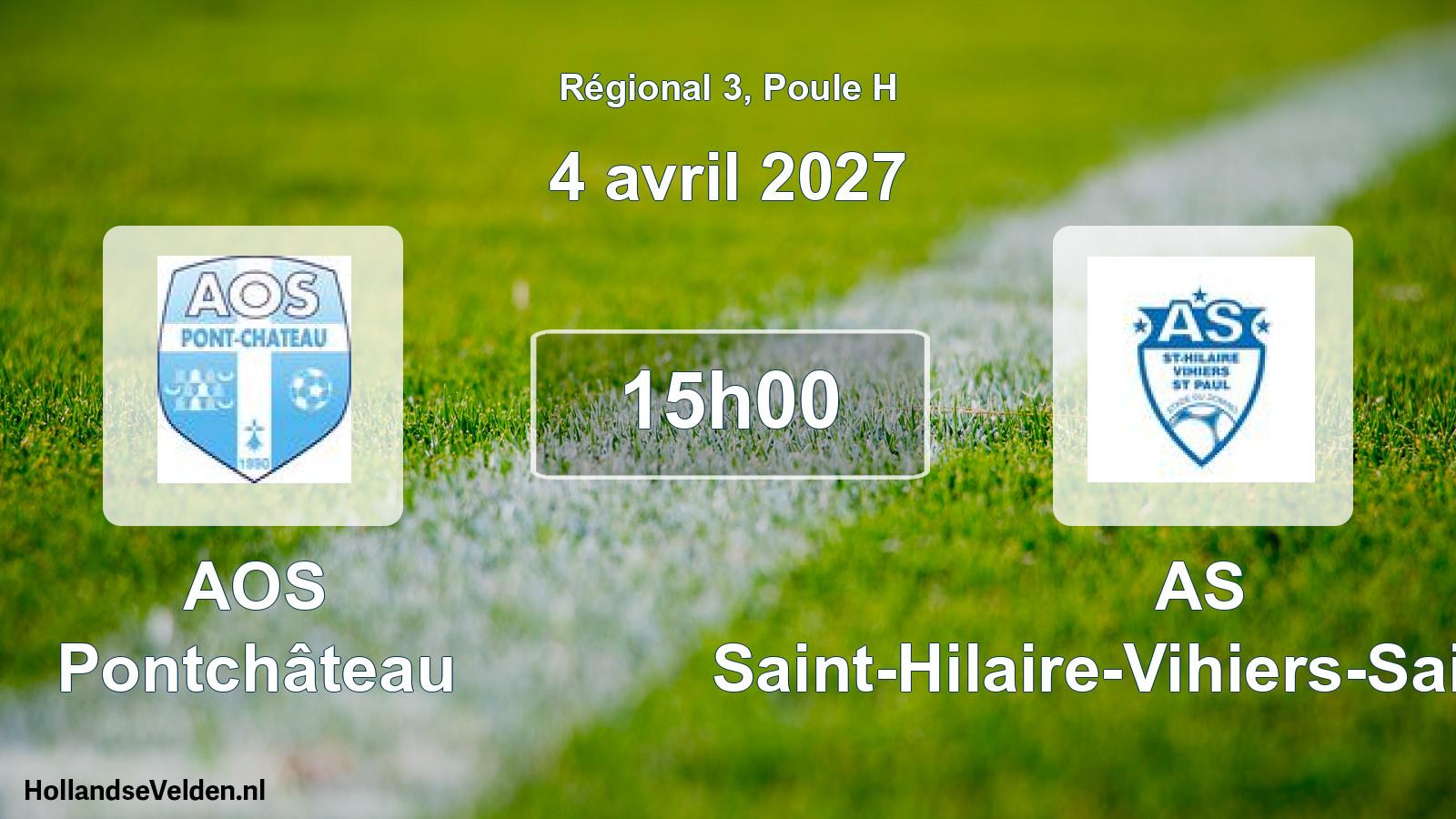 Scheduled Match: AOS Pontchâteau - AS Saint-Hilaire-Vihiers-Saint-Paul (4 April 2027)