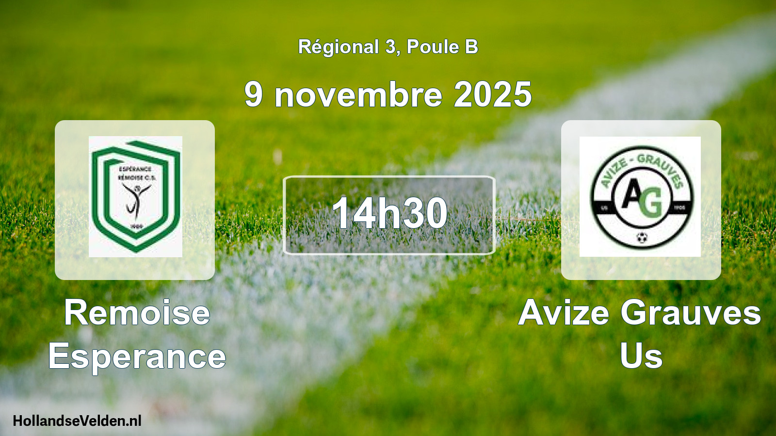 Geplande wedstrijd: Remoise Esperance - Avize Grauves Us (9 novembre 2025)