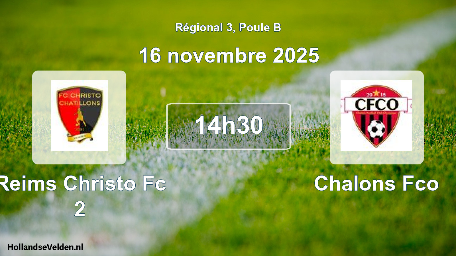 Scheduled Match: Reims Christo Fc 2 - Chalons Fco (16 November 2025)