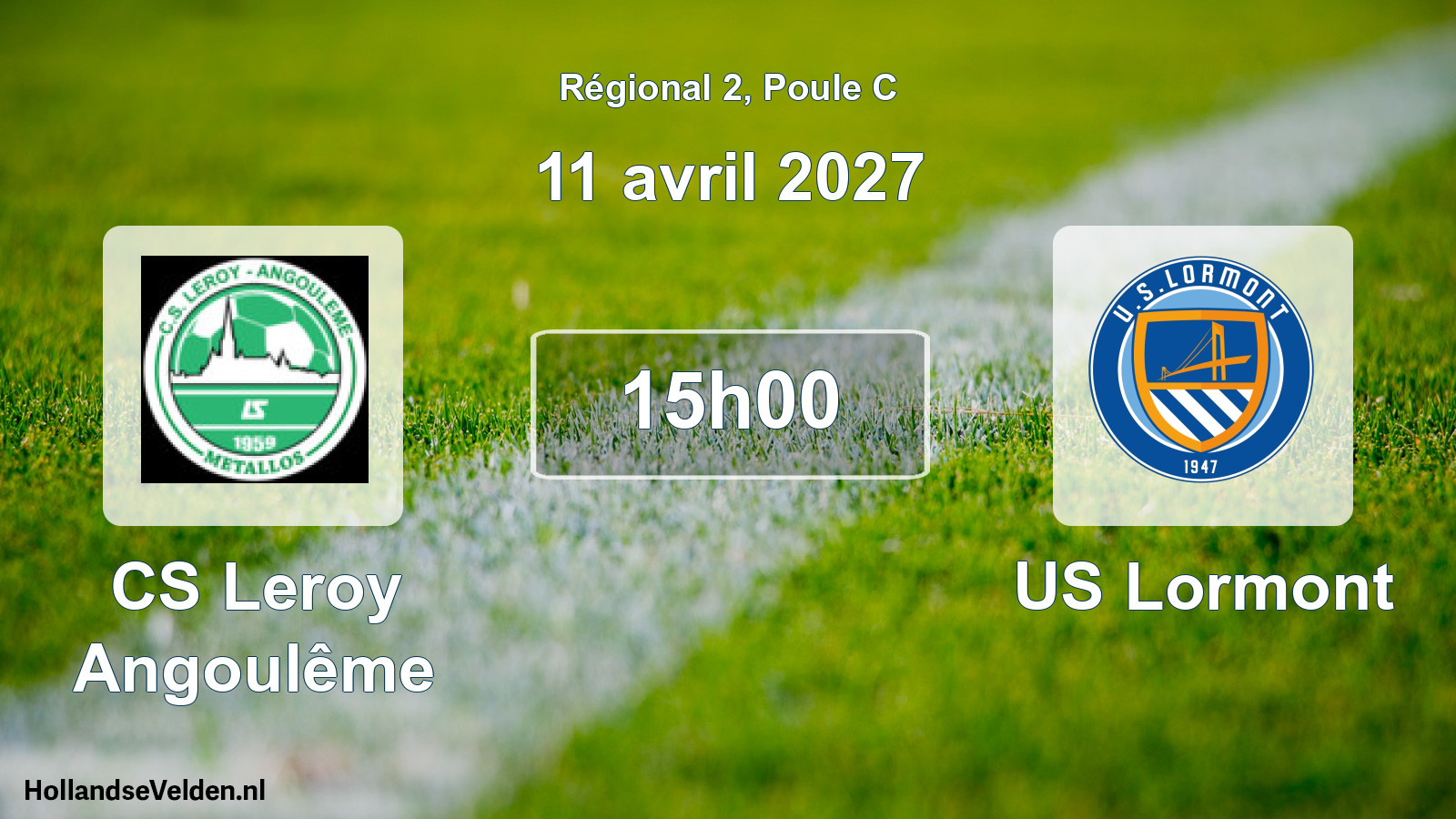 Scheduled Match: CS Leroy Angoulême - US Lormont (11 April 2027)