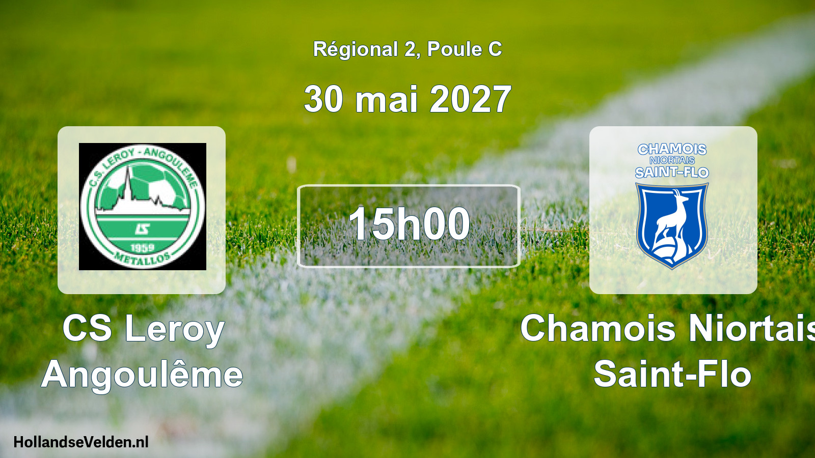 Match programmé: CS Leroy Angoulême - Chamois Niortais Saint-Flo (30 mai 2027)