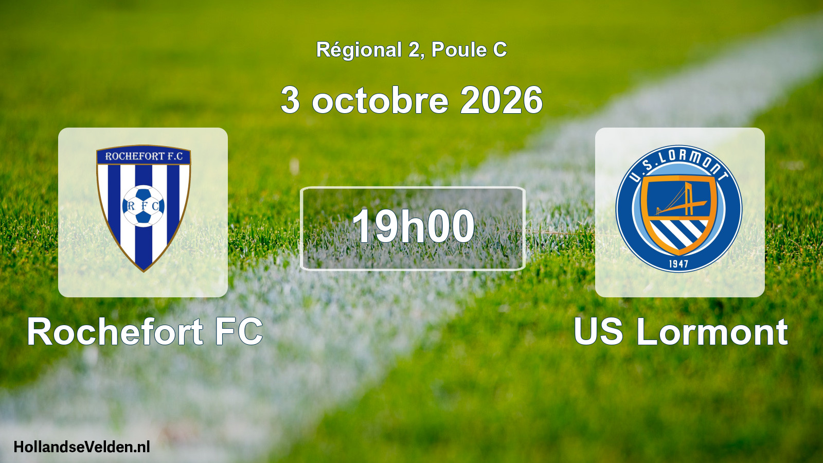 Scheduled Match: Rochefort FC - US Lormont (3 October 2026)