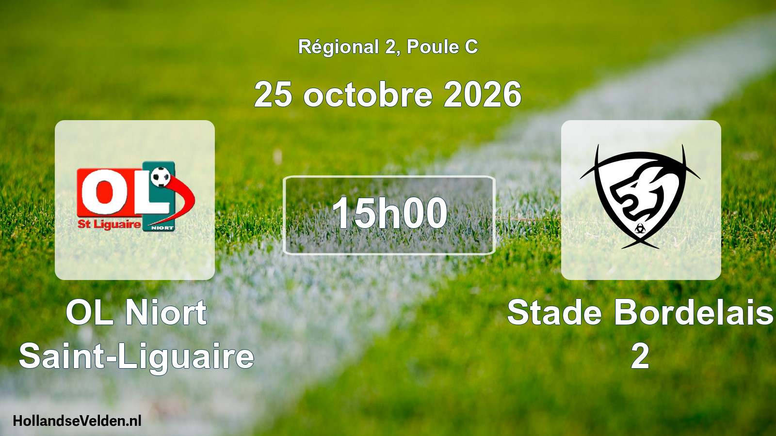 Scheduled Match: OL Niort Saint-Liguaire - Stade Bordelais 2 (25 October 2026)