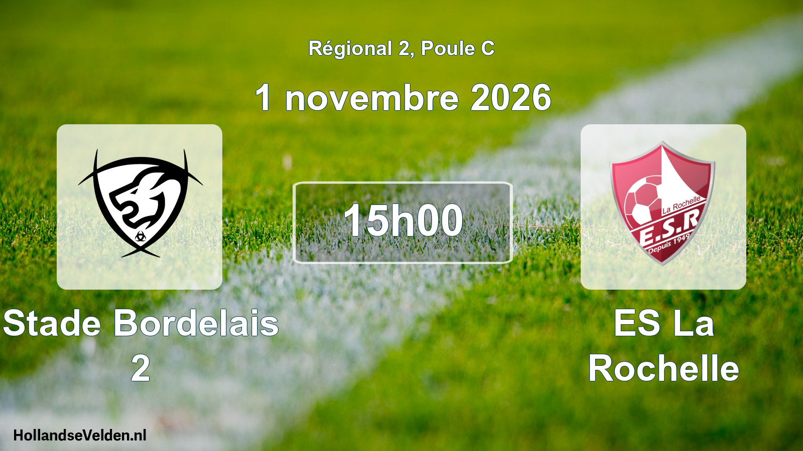 Geplande wedstrijd: Stade Bordelais 2 - ES La Rochelle (1 november 2026)