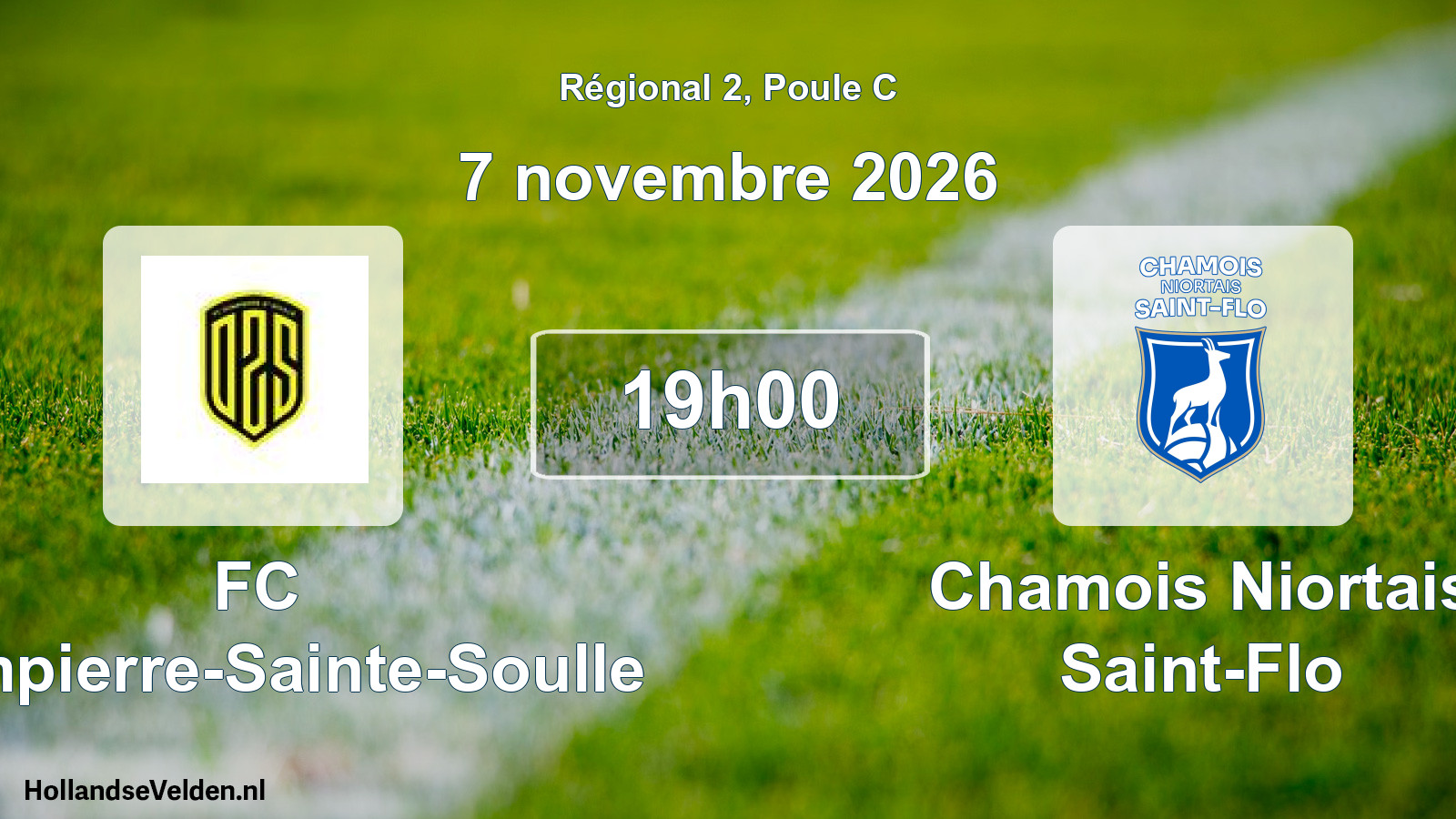 Scheduled Match: FC Dompierre-Sainte-Soulle - Chamois Niortais Saint-Flo (7 November 2026)